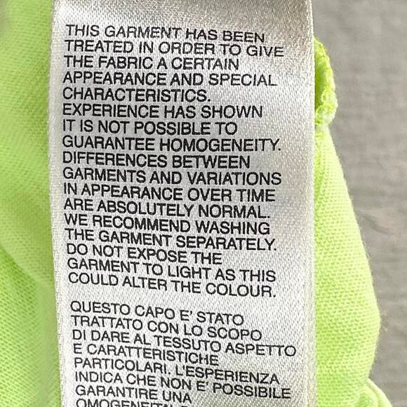 Diesel 100% Cotton Neon Tee with 4 Skulls in Hats Graphic - Size L/XL - Picture 6 of 6